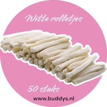 Witte rol klein 50 stuks